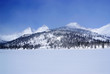 Western Sayan mountains. Ergaky. Siberia. Russia in winter time.