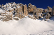 Dolomiti - Monte Latemar - tracce sciatori fuoripista