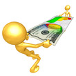 Gold Guys Stretching Money From A Business Report