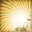 Retro sunburst background