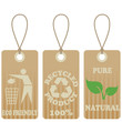 Vector: Eco friendly tags Eco friendly tags