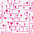 Seamless heart pattern.