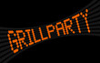 lcd lauftext grillparty I
