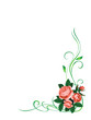 roses frame pattern background roses frame pattern background