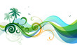 Summer tropical background