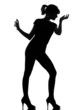 Photo: silhouette woman smelling perfume silhouette woman smelling perfume