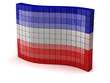 Flag of Serbia and Montenegro from cubes