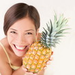 Pineapple fruit woman