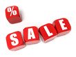 red sale dices