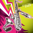 Designed electro jazz artistic banner.
