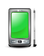 Smartphone with green screen Smartphone with green screen