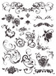 Vintage design elements, set