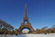 Tour Eiffel et neige