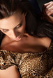 Portrait of attractive brown-haired girl