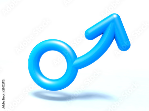 Illustration: male symbol 3d illustration male symbol 3d illustration