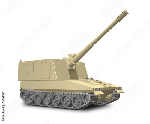 Illustration: Imaginary self-propelled artillery Imaginary self-propelled artillery