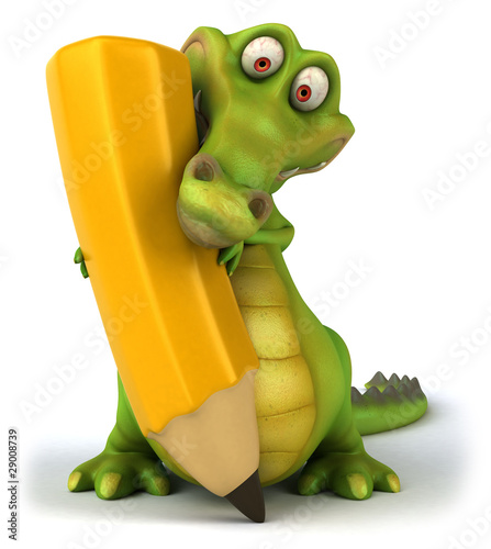 Crocodile Et Crayon