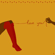 love you. greeting card. love you. greeting card.