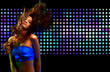 Beautiful young woman dancing in the nightclub Beautiful young woman dancing in the nightclub
