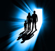 Family silhouette