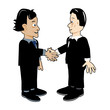 Billy handshake with Tim Billy handshake with Tim