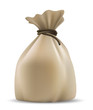 Sack wired with rope. Vector illustration. Sack wired with rope. Vector illustration.