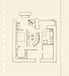 Redevelopment of apartment, sketch
