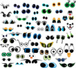 cartoon vector eyes collection