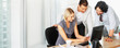 Business team working on plan