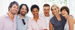 Confident business team