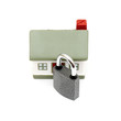 miniature house with lock