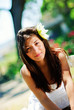 Beautiful girl in park Beautiful girl in park