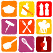 icones cuisine grunge
