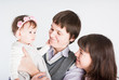Portrait of a happy family..