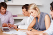 Female executive signing agreement Female executive signing agreement