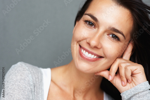 Photo: Smiling woman relaxing Smiling woman relaxing