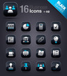 Black Squares - Office and Business icons 02
