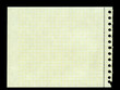 yellow squared paper torn out of a ring binder yellow squared paper torn out of a ring binder