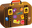 Stock Vector Illustration: Traveler suitcase-vector