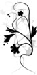 Simple floral stylized ornament