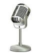 metal plastic old vintage microphone vector metal plastic old vintage microphone vector