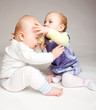 Friends playing