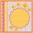Frame with yellow flowers