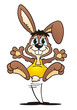 Easter Bunny Jumping