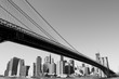 Manhattan Bridge and lower Manhattan Skyline, New York City Manhattan Bridge and lower Manhattan Skyline, New York City