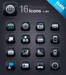 Black Squares - Office and Business icons 01