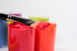Brushes with color paints