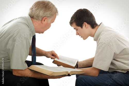 Photo: Studying the Word of God Studying the Word of God