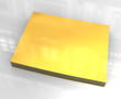 3d golden map of Colorado