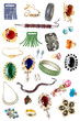 collection of feminine accessories
